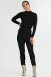 Calça Skinny com Pespontado de Alfaiataria Feminina Giana - Preto - Tlic Rio