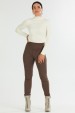 Calça Skinny de Alfaiataria Feminina Fabíola - Chocolate - Tlic Rio