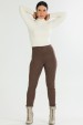 Calça Skinny de Alfaiataria Feminina Fabíola - Chocolate - Tlic Rio