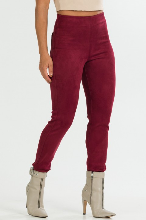 Calça Skinny de Alfaiataria Feminina Fabíola - Bordo - Tlic Rio