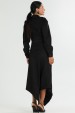 Saia Midi de Suede Alfaiataria Feminina Anabela - Preto - Tlic Rio