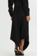 Saia Midi de Suede Alfaiataria Feminina Anabela - Preto - Tlic Rio
