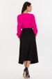 Blusa Manga Longa Bufante de Alfaiataria Feminina Mirian  - Pink - Tlic Rio
