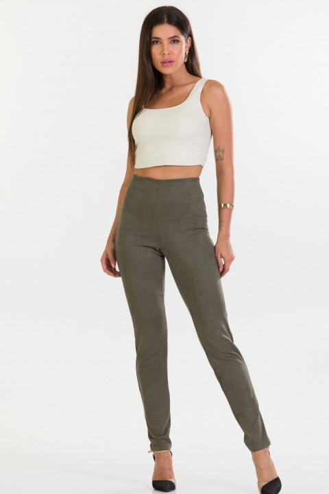 Calça Skinny de Alfaiataria Feminina Fabíola - Verde Pinho - Tlic Rio
