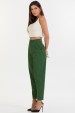 Calça Reta de Alfaiataria Feminina Kaila - Verde Militar - Tlic Rio