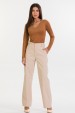 Blusa Manga Longa Decote V Suede de Alfaiataria Feminina Karina - Anjelim - Tlic Rio
