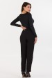 Blusa Manga Longa Basica de Alfaiataria Feminina Juliana - Preto - Tlic Rio