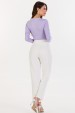 Blusa Manga Longa Basica de Alfaiataria Feminina Juliana - Lilas - Tlic Rio