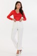 Blusa Manga Longa Basica de Alfaiataria Feminina Juliana - Mandarim - Tlic Rio
