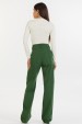 Calça Reta de Alfaiataria Feminina Pérola - Verde Militar - Tlic Rio