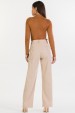 Calça Reta de Alfaiataria Feminina Pérola - Bege Fendi - Tlic Rio