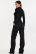 Blusa Manga Longa com Gola Alta de Alfaiataria Feminina Kezia - Preto - Tlic Rio