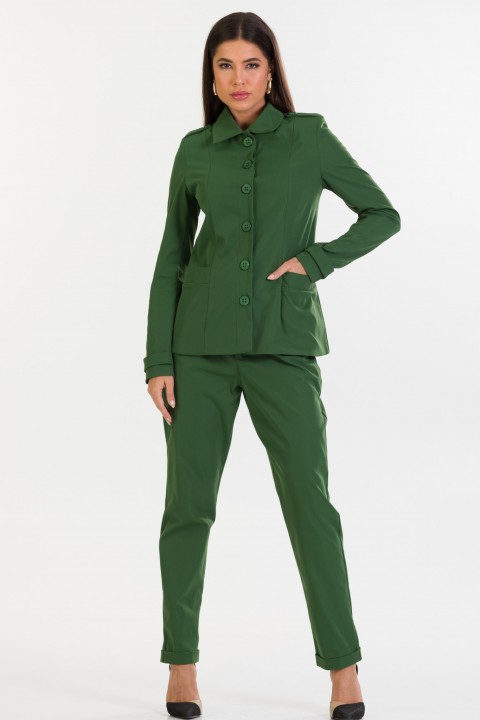 Casaco com Bolsos de Alfaiataria Feminina Matilde - Verde Militar - Tlic Rio
