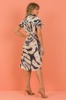 Vestido Yohanna - Bege com Preto - Tlic Rio