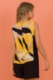 Blusa Aimê - Amarelo com Preto - Tlic Rio