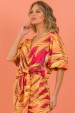 Blusa Maira - Pink com Amarelo - Tlic Rio