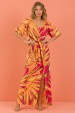 Blusa Maira - Pink com Amarelo - Tlic Rio