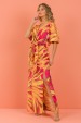Blusa Maira - Pink com Amarelo - Tlic Rio