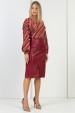 Blusa Oriana - Zebra Camel com Vinho - Tlic Rio