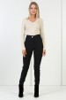 Calça Skinny Feminina em Tecido Plano - Melinda - Preto - Tlic Rio