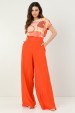 Calça Pantalona de Alfaiataria Nancy - Laranja - Tlic Rio