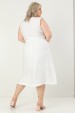 Saia Midi de Alfaiataria Selena - Off White - Tlic Rio