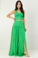 Blusa Cropped de Alfaiataria Zaya - Verde - Tlic Rio