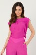 Blusa Cropped de Alfaiataria Lily - Pink - Tlic Rio