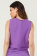 Blusa Regata de Alfaiataria Miranda - Roxo - Tlic Rio