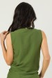 Blusa Regata de Alfaiataria Miranda - Verde Militar - Tlic Rio