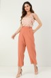 Calça de Alfaiataria Feminina Kaira - Caqui - Tlic Rio