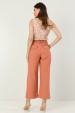 Calça de Alfaiataria Feminina Kaira - Caqui - Tlic Rio