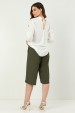 Bermuda de Alfaiataria Feminina Rovena - Verde Militar - Tlic Rio