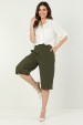 Bermuda de Alfaiataria Feminina Rovena - Verde Militar - Tlic Rio