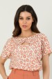 Blusa de Alfaiataria Feminina Nadira - Cáqui - Tlic Rio