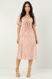 Vestido Midi de Alfaiataria Feminino Leonora - Cáqui - Tlic Rio