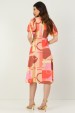 Vestido Midi de Alfaiataria Feminino Leonora - Laranja - Tlic Rio