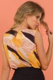 Blusa Cleo - Amarelo com Preto - Tlic Rio