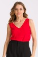 Blusa Regata de Alfaiataria Ayanna - Vermelho - Tlic Rio