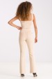 Blusa Cropped de Alfaiataria Hera - Areia - Tlic Rio