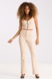 Blusa Cropped de Alfaiataria Hera - Areia - Tlic Rio