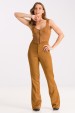 Blusa Cropped de Alfaiataria Hera - Camel - Tlic Rio