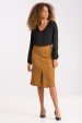 Saia Midi de Alfaiataria Artemis - Camel - Tlic Rio