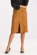 Saia Midi de Alfaiataria Artemis - Camel - Tlic Rio