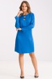 Vestido de Alfaiataria Manga Longa Amara - Azul Mystic - Tlic Rio