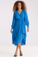 Vestido de Alfaiataria Manga Longa Alessia - Azul Mystic - Tlic Rio