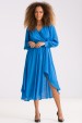Vestido de Alfaiataria Manga Longa Alessia - Azul Mystic - Tlic Rio