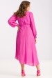 Vestido de Alfaiataria Manga Longa Alessia - Rosa - Tlic Rio