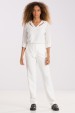 Blusa de Alfaiataria Manga Longa Belina - Off White - Tlic Rio