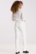 Blusa de Alfaiataria Manga Longa Belina - Off White - Tlic Rio